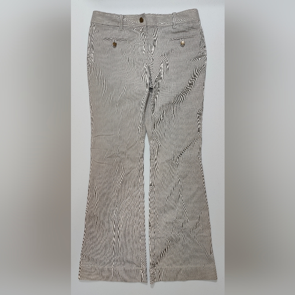 Loft Women's Striped Original Flare Pants Size 6